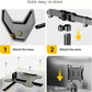 monTEK Stable Quad Monitor Stand, Free Standing Fully Adjustable Desk Mount for 4 Screen up to 17”-32” and 22lbs Capacity Each Arm, Heavy Duty Base, VESA 75x75mm/100x100mm
