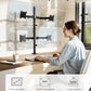 monTEK Quad Monitor Stand Mount, Fully Adjustable Desk Mount for 4 Screen up to 17”-32” and 22lbs Capacity Each Arm, Stable Monitor Arm with C Clamp and Grommet Base, VESA 75x75mm/100x100mm