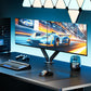monTEK Dual Monitor Stand for Desk, 17-32 Inch Mechanical Spring Dual Arm, Heavy Duty Steel Adjustable Monitor Mount, Full Motion VESA 75x75/100x100, C-Clamp & Grommet, Holds Up to 20 lbs Each