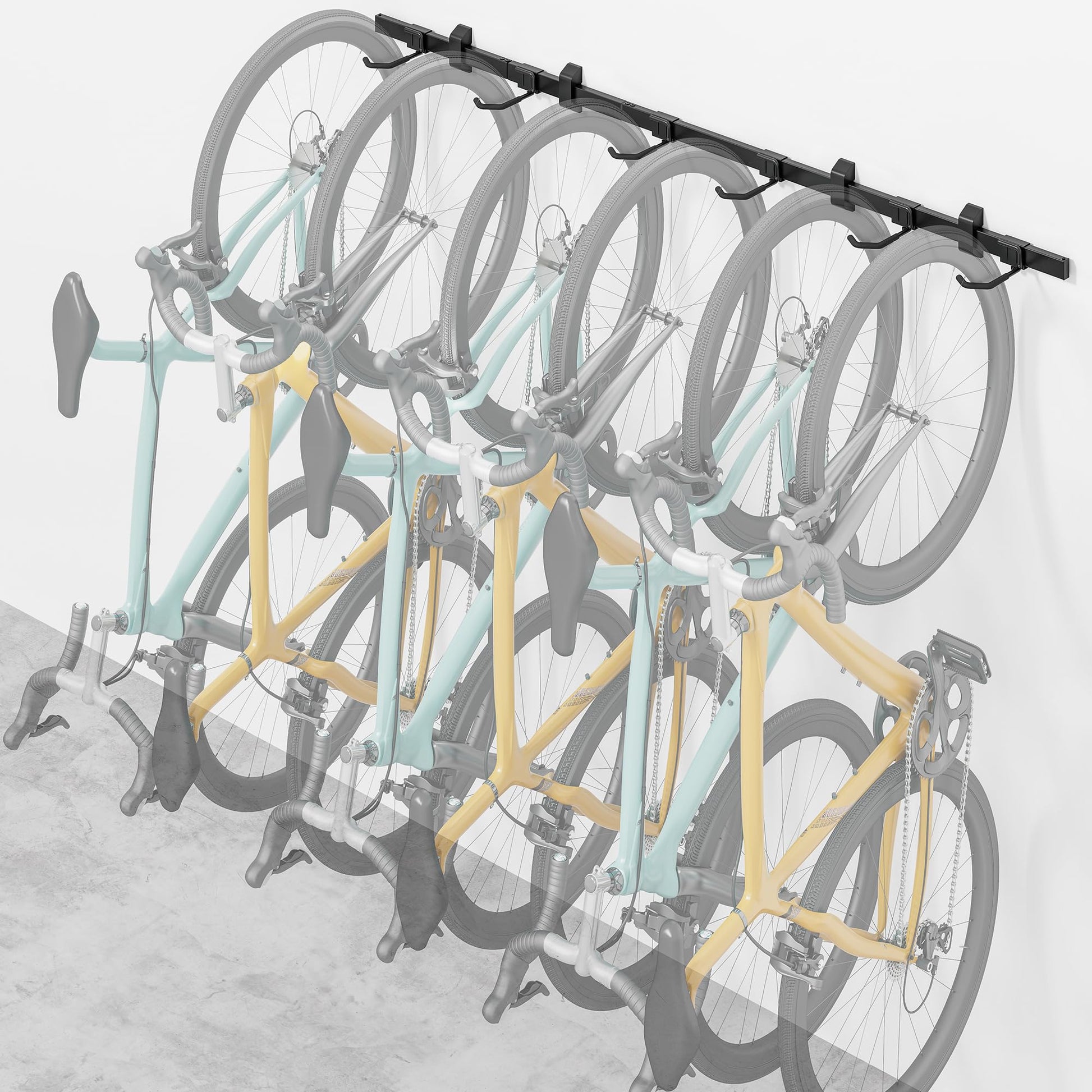 bike wall mount with helmet storage monTEK Bike Storage Rack, for 3-Bike and 2-Helmet
