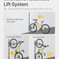 monTEK Automatic Lift EBike Rack – Fits 24-29" Tires, Heavy-Duty Vertical Wall Rack for Bicycles (Up to 71 lbs) - Effortless Lifting, Easy Install - Space-Saving Storage for Garage, Shed, SG