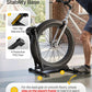 monTEK Heavy-Duty Bike Floor Stand for Max 4.5" Tire Width | 77lbs Capacity Dual-Arm Foldable Bicycle Storage Rack | 3-Level Height Adjustable | Fit 20"-26" Wheels for Road, Mountain & Fat Bikes