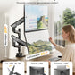 monTEK Premium Aluminum Monitor Arm for 17–57” Ultrawide Screens up to 59 lbs, USB 3.0 Dual Desk Mount with Adjustable Gas Spring, Quick-Release Plate, 10-Min Assembly, Clamp/Grommet, Max VESA 100x100