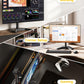 monTEK Stable Single Monitor Stand, Freestanding Monitor Arm for 17 to 32 inch & 22lbs Capacity Screen, Adjustable Height Desk Mount with Swivel and Tilt, VESA 75x75/ 100x100mm