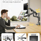 Dual Monitor Stand with USB Up to 35" Screens | MA1010UCPBK-D