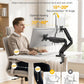 monTEK Heavy Duty Dual Monitor Arm for 17-32” Flat/Curved Screens, Premium Mechanical Spring Monitor Arm up to 19.8 lbs, Full Motion Monitor Desk Mount with Quick-Release VESA 75/100mm, Clamp/Grommet