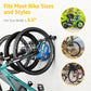 monTEK Enhanced Bike Storage Rack, Adjustable 3-Bike and 2-Helmet Hangers for Indoor Bike Storage, Customizable for Various Bike Sizes, Heavy-Duty Steel Bike Wall Mount, Max Load 209lbs, 32-in