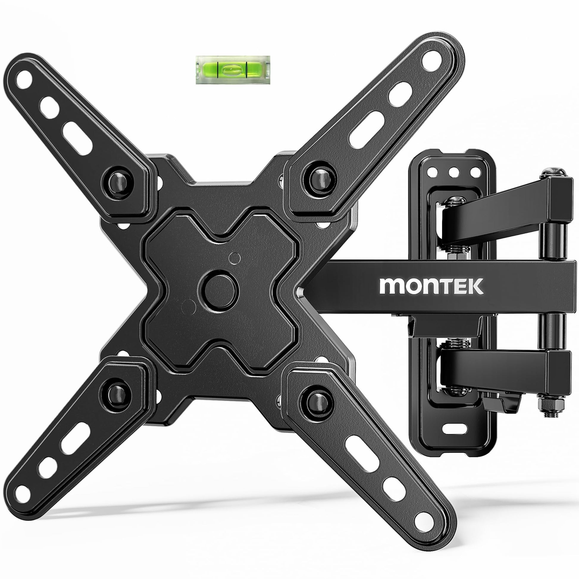 monTEK Full Motion TV Wall Mount Bracket for Most 13-55 Inch LED LCD Flat Screen TVs & Monitors, Swivel Tilt Extension Rotation with Articulating Arms, TV Mount Max VESA 400x400mm, up to 55lbs