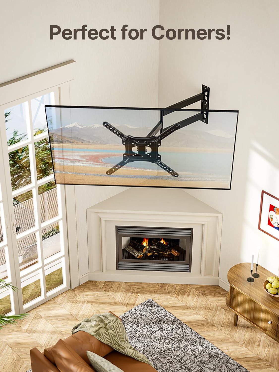 monTEK Long Arm TV Wall Mount for Most 23-65 Inch TVs, 29 Inch Long Extension TV Mount Swivel and Tilt, Full Motion Wall Mount Tv Bracket Fit Max VESA 400 x 400mm, Up to 77 lbs