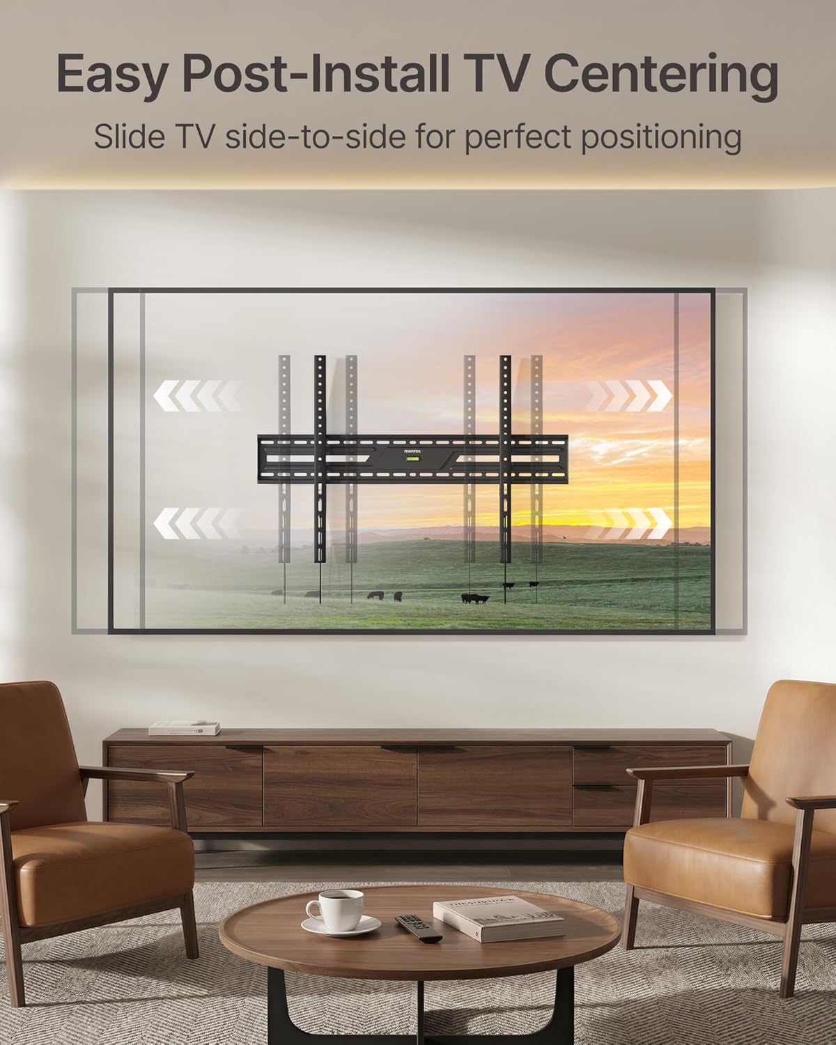monTEK Heavy Duty Fixed TV Wall Mount for 50-100 Inch Large TVs up to 200 lbs, 4X Safety Tested, TV Mount Bracket for Home Theater & Commercial Use, Fits 16"/18"/24" Wood Studs, Max VESA 900x600mm