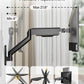 monTEK Single Monitor Wall Mount for 17 to 32 inch Flat/Curved Screens, Holds to 19.8 lbs, Full Motion Adjustable Mechanical Spring Monitor Arm, 75x75/100x100 VESA Wall Mount, Black