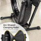 monTEK Heavy-Duty Bike Floor Stand for Max 4.5" Tire Width | 77lbs Capacity Dual-Arm Foldable Bicycle Storage Rack | 3-Level Height Adjustable | Fit 20"-26" Wheels for Road, Mountain & Fat Bikes