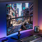 monTEK Vertical Dual Monitor Stand with Sleek Glass Base for 17-32 inch Screens, Free-Standing Dual Monitor Mount Holds 22 lbs per Arm, Fully Motion Height Adjustable, VESA 75/100 MM