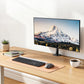 monTEK Single Monitor Stand, Stable Monitor Arm for 17-32 inch& 22lbs Capacity Screen, Height Adjustable Desk Mount with C Clamp and Grommet Base, VESA 75 * 75MM/ 100 * 100MM