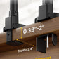 monTEK Dual Vertical Monitor Arm up to 40 inch, Aluminum Heavy-Duty Height Adjustable Stacked Desk Monitor Stand Full Motions Arm Mechanical Spring Holds Up to 26.4lbs,VESA 75x75/100x100,Black