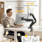 monTEK Heavy Duty Dual Monitor Arm with USB/Audio Ports for 17-32” Screens, Premium Mechanical Spring Monitor Arm up to 19.8 lbs, Full Motion Monitor Desk Mount, VESA 75/100 mm, Clamp/Grommet