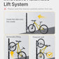monTEK Automatic Lift EBike Rack – Fits 24-29" Tires, Heavy-Duty Vertical Wall Rack for Bicycles (Up to 71 lbs) - Effortless Lifting, Easy Install - Space-Saving Storage for Garage, Shed, BG