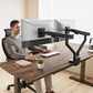 monTEK Dual Monitor Stand for 2 Screens 17 to 35 Inch, Heavy Duty Monitor Mount Arm, VESA Mount Desk Stand with C-Clamp/Grommet Base, Holds up to 24.3 lbs Per Arm, VESA 75/100mm, MA1010BK-D