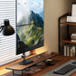 monTEK Stable Stacked Dual Monitor Stand, Heavy-Duty Vertical Monitor Mount for 17-32 inch Screen, Full Motion Arm with Tilt, Swivel, Rotation, Up to 22 lbs per Arm, Solid V-Shaped Base, VESA 100×100
