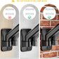 monTEK Dual Monitor Wall Mount for 17 to 32 inch Flat/Curved Screens, Each Holds to 19.8 lbs, Full Motion Adjustable Mechanical Spring Monitor Arm, 75x75/100x100 VESA Wall Mount, Black