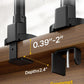 monTEK Single Monitor Arm with Pole, Aluminum Heavy-Duty Height Adjustable Desk Stand for 17″–40″ Ultrawide Computer Screens,Full Motions Arm Mechanical Spring Holds Up to 26.4lbs, VESA 75/100,Black