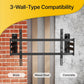 monTEK Heavy Duty Corner TV Wall Mount for 75-120 Inch Large TVs, Full Motion TV Bracket with Long Extension Articulating Arm, Dual TV Wall Arm up to 300lbs Perfect for Office, Max VESA 1000x600mm