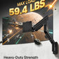 monTEK Heavy-Duty Single Monitor Wall Mount for 17-57” Ultrawide Screens up to 59.4lbs, Premium Aluminum Wall Mount Monitor Arm with Full Motion Adjustment, Pneumatic Lift, Max VESA 100x100