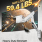 monTEK Heavy-Duty Single Monitor Wall Mount for 17-57” Ultrawide Screens up to 59.4lbs, Premium Aluminum Wall Mount Monitor Arm with Full Motion Adjustment, Pneumatic Lift, Max VESA 100x100