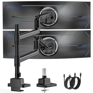 Heavy-Duty Monitor Arm for 17-57" Screens | MA1001UCPBK-D